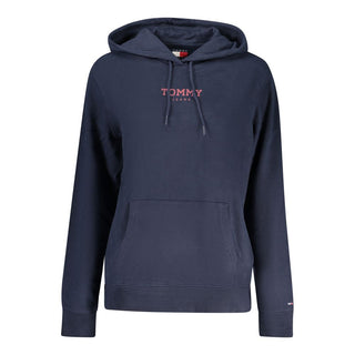Damen-Kapuzenpullover aus blauer Baumwolle
