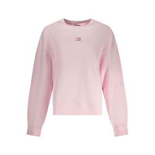 Pinkes Baumwoll-Sweatshirt für Damen
