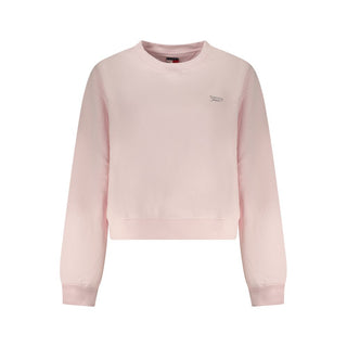 Pinkes Baumwoll-Sweatshirt für Damen