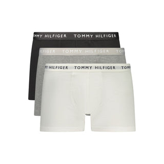 Boxer corto de algodón gris para hombre