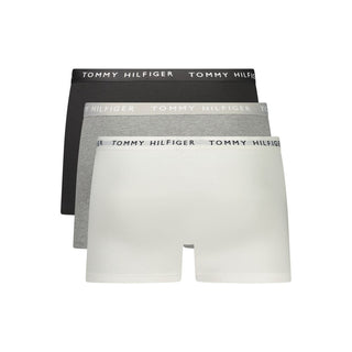 Boxer corto de algodón gris para hombre