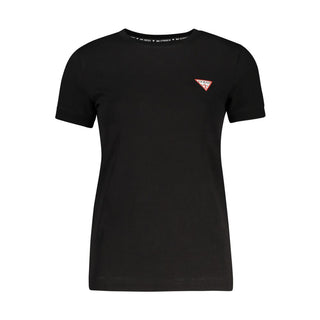 Schwarzes Damen-T-Shirt aus Bio-Baumwolle