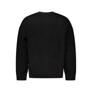 Suéter negro de algodón para hombre