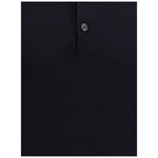 Black Cotton Polo Shirt