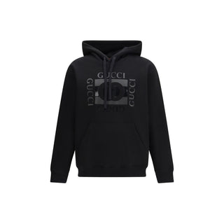 Schwarzes Baumwoll-Sweatshirt