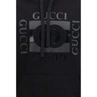 Schwarzes Baumwoll-Sweatshirt