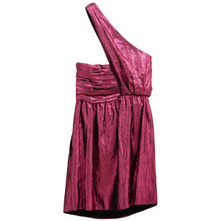 Fuchsiafarbenes Viskose-Kurzkleid