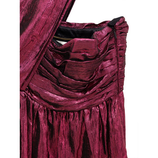 Fuchsiafarbenes Viskose-Kurzkleid