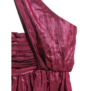 Fuchsiafarbenes Viskose-Kurzkleid