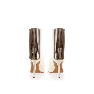 Multicolor Patent Leather Ankle Boots