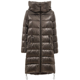 Gray Viscose Parka