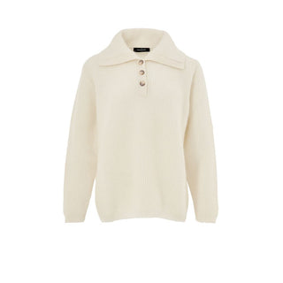 White Wool Polo Shirt