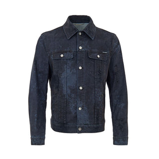 Graue Jeansjacke aus Baumwolle