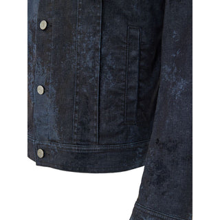 Graue Jeansjacke aus Baumwolle
