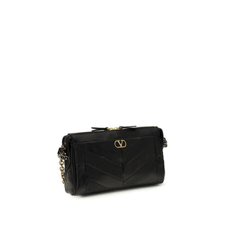 Black Calf Leather Bos Taurus Shoulder Bag
