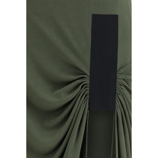Bicolor Polyester Casual Dress