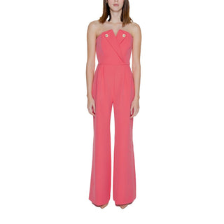 Orange Polyester Jumpsuit