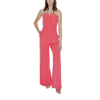 Orange Polyester Jumpsuit