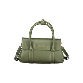 Green Polyurethane Women's Bag