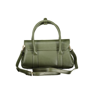 Green Polyurethane Women's Bag
