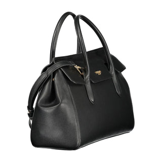 Damen-Henkeltasche aus Polyurethan in Nero