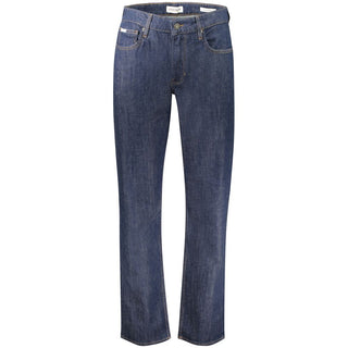 Blaue Baumwoll-Herrenjeans