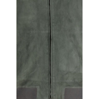 Bicolor Calf Leather Bos Taurus Bomber