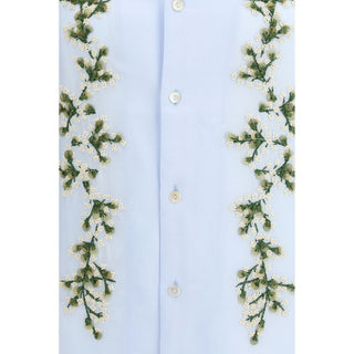 Blue Cotton Dress Shirt