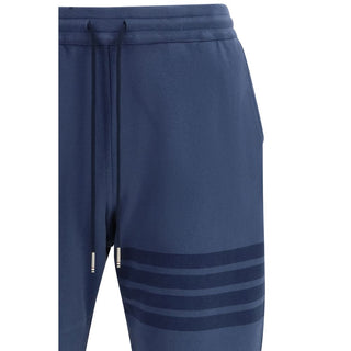 Blaue Freizeithose aus Baumwolle
