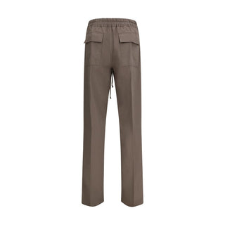 Braune Viskose-Freizeithose