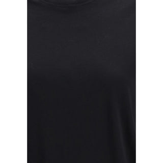 Schwarzes Baumwoll-T-Shirt