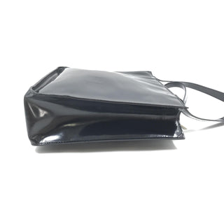 Black Patent Leather Tote