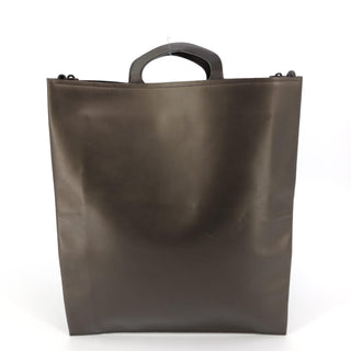 Braune Lederhandtasche