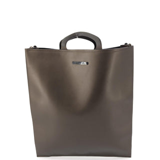 Braune Lederhandtasche