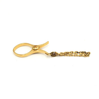 Goldener Metall-Handschuhhalter Schlüsselanhänger