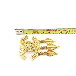 Broche con Logo CC Chapado en Oro