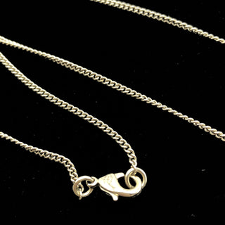 Gold Tone CC Circle Pendant Necklace