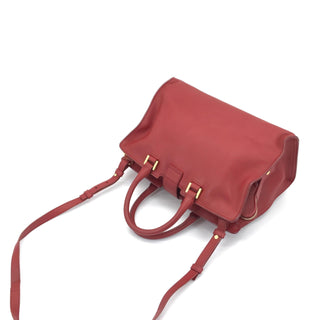 Leather Handbag With Y Logo