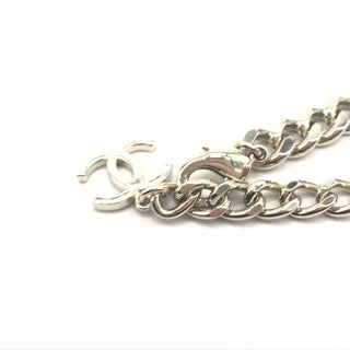 Collar de Cadena Curb en Tono Plateado