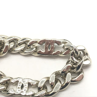 Collar de Cadena Curb en Tono Plateado