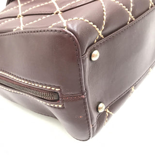 Wild Stitch Handtasche Mini Boston Rot