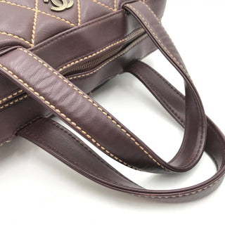 Wild Stitch Handtasche Mini Boston Rot