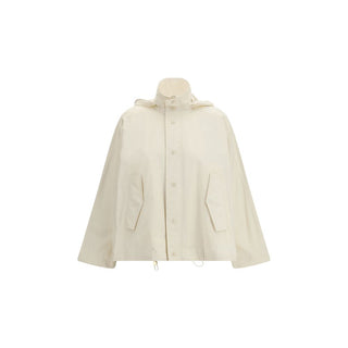 Abrigo Impermeable de Algodón Beige