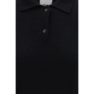 Black Cashmere Polo Shirt