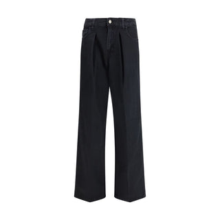 Schwarze Baumwolljeans aus Denim