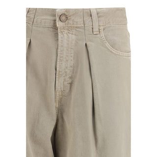 Beige Cotton Jeans Denim