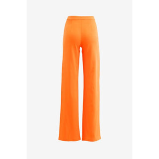 Pantalones casuales de viscosa naranja