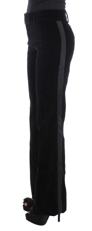Schwarze Viskosehose