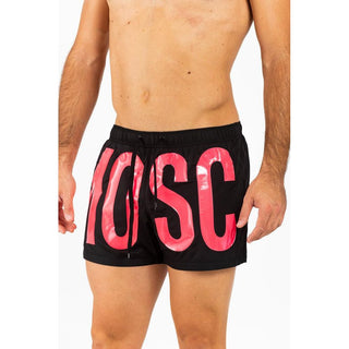 Fuchsia Polyester Swim Shorts