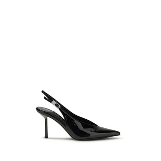 Schwarze Kalbsleder High Heel Pumps